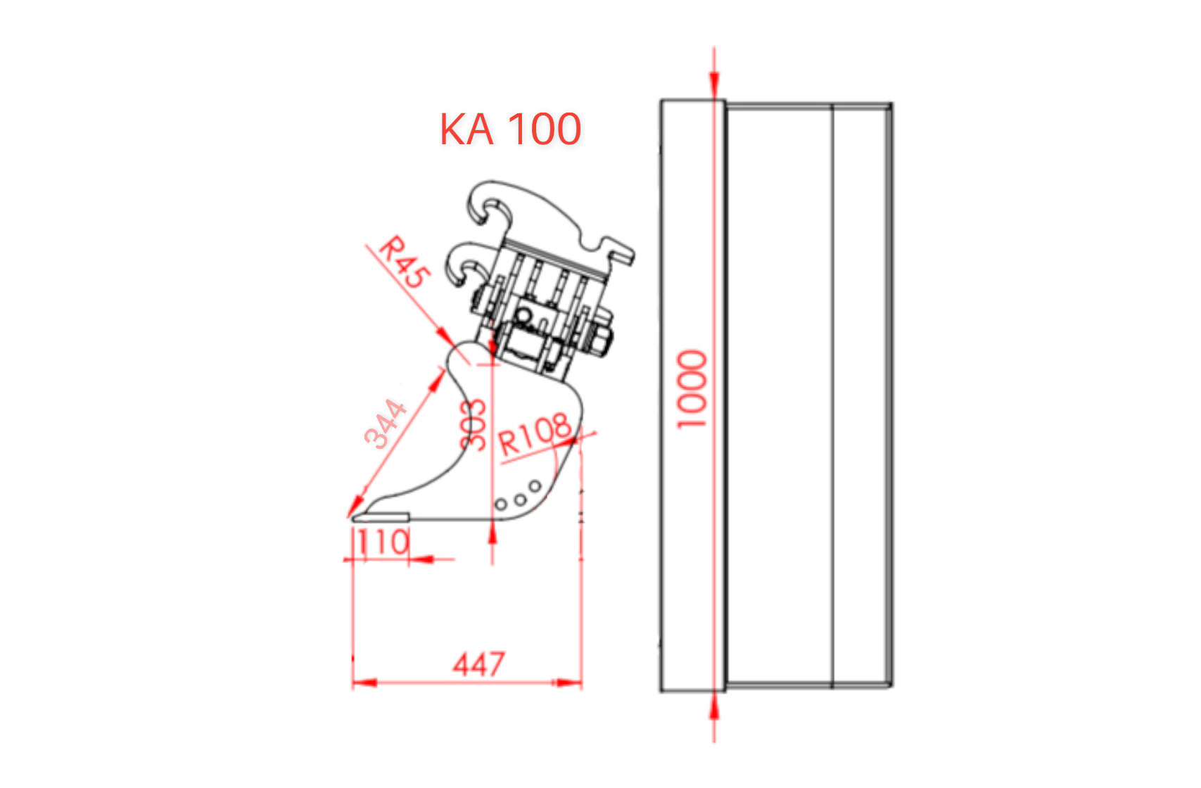 KA 100-2 Kantelbak met CW05