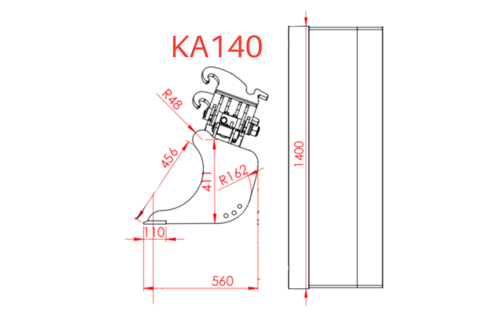 KA 140-4 Kantelbak met CW05