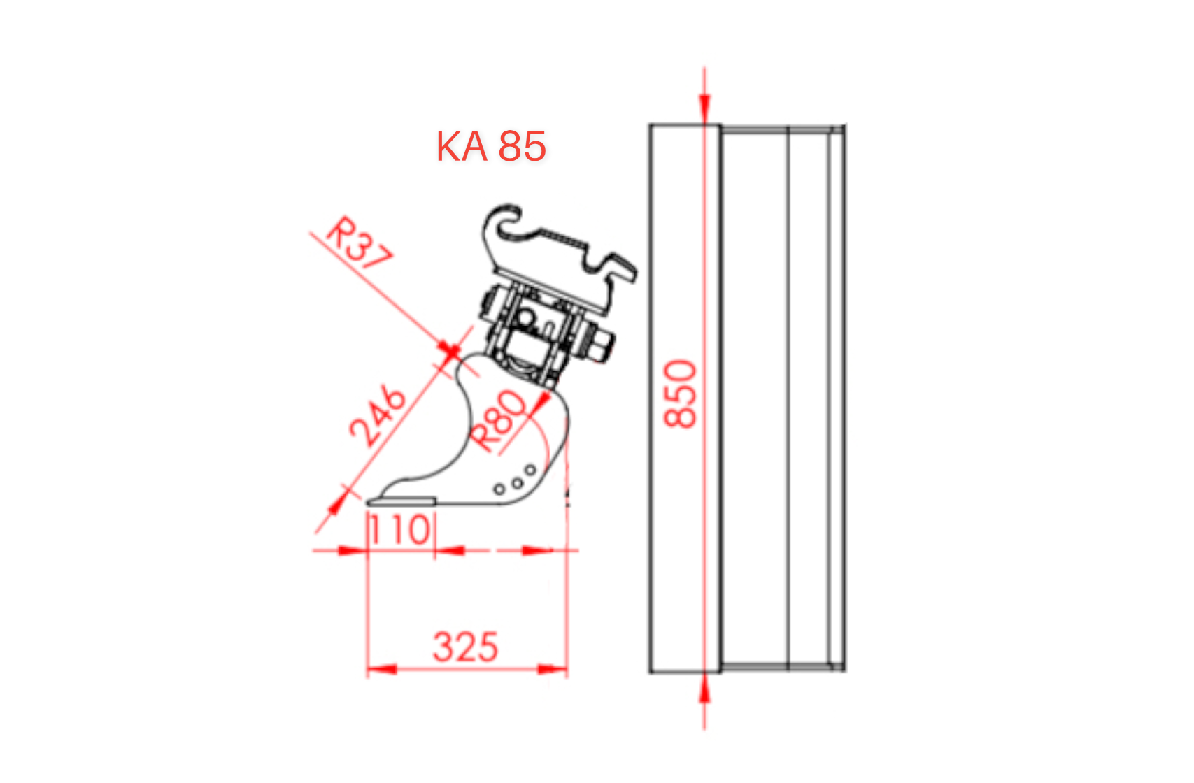 KA 85 Kantelbak met CW05
