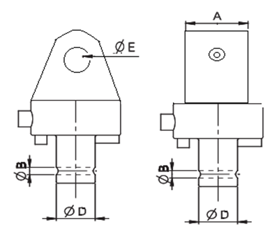 GM 1T-5 as 49,5 pen 25 lasdeel Rotator mechanisch Ø 39,5MM pen 20