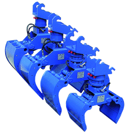 Sorteergrijper hydraulische roterend dichte schalen