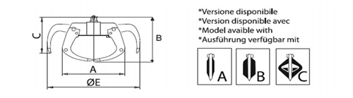 Technische tekening Technische tekening PT Poliepgrijpers